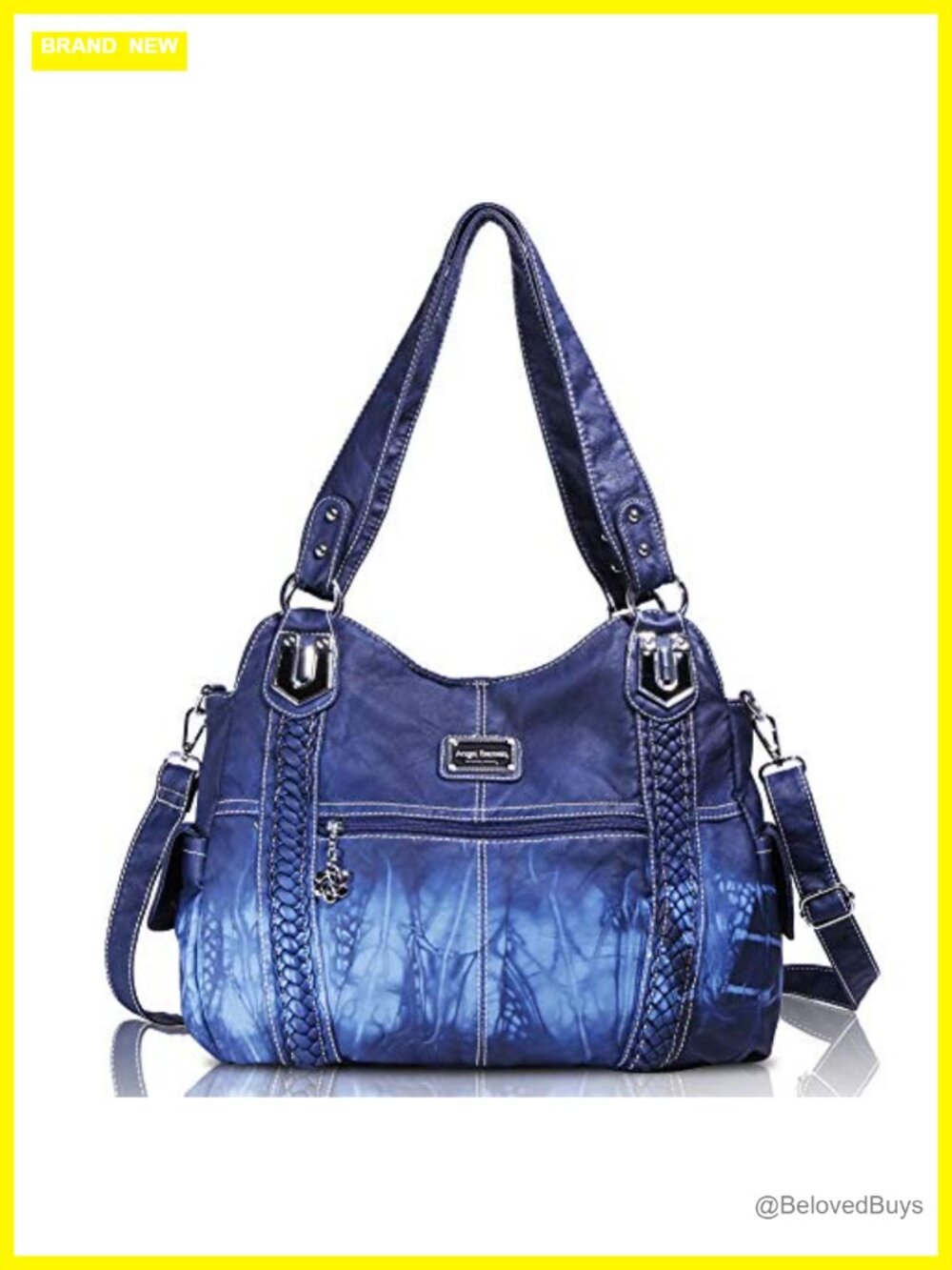 Soft PU Leather Hobo Tote Shoulder Bag Crossbody Purse